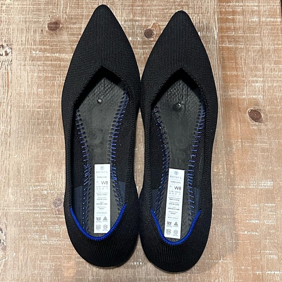 Rothy’s The Point Solid Black flats - Picture 5 of 6